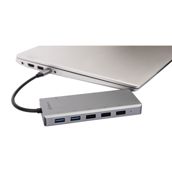 Pikkukuva 3 / 5: SilverHT 17126 kannettavien tietokoneiden telakka ja porttitoistin USB 3.2 Gen 1 (3.1 Gen 1) Type-C Musta