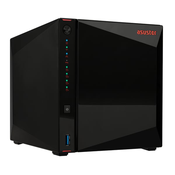 Asustor Nimbustor 4 AS5304T NAS Skrivbord Intel® Celeron® J4105 4 GB DDR4 0 TB ADM Svart Asustor Nimbustor 4 AS5304T NAS Skrivbord Intel® Celeron® J4105 4 GB DDR4 0 TB ADM Svart