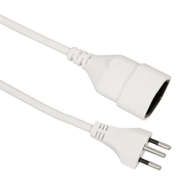 VALUE 19.99.1184 strömkablar Vit 5 m C12 coupler C13 coupler