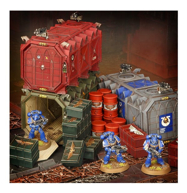 Miniatyrbild 8 av 19: Games Workshop Munitorum Armoured Containers Samlarfigur Plast