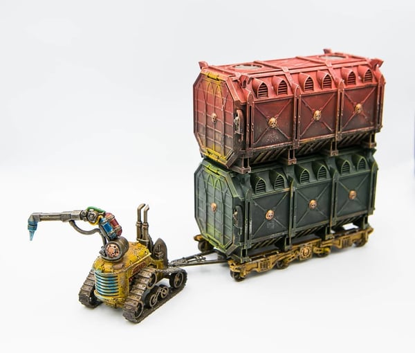 Miniatyrbild 12 av 19: Games Workshop Munitorum Armoured Containers Samlarfigur Plast