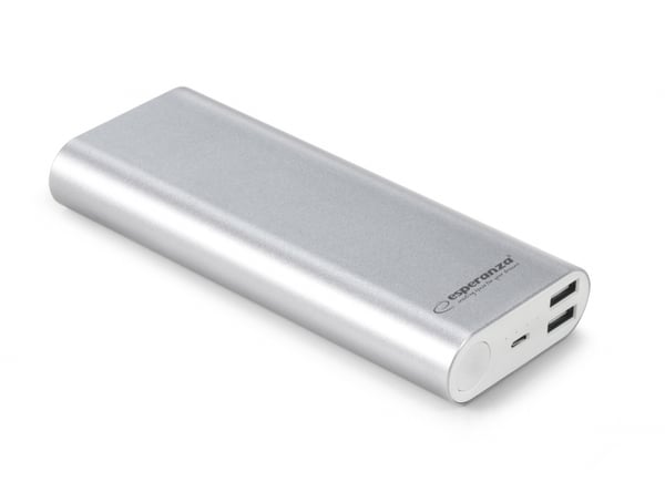 Miniatyrbillede 1 af 2: Esperanza EMP113S powerbank 10000 mAh Sølv