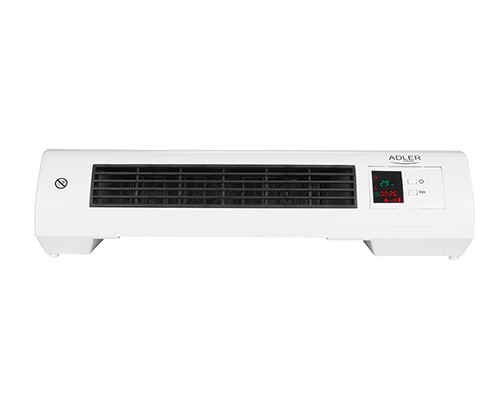Adler AD 7714 varmeapparat Indendørs Sort, Hvid 2200 W Blæser med elektrisk områdevarmer