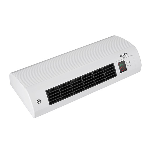 Adler AD 7714 varmeapparat Indendørs Sort, Hvid 2200 W Blæser med elektrisk områdevarmer