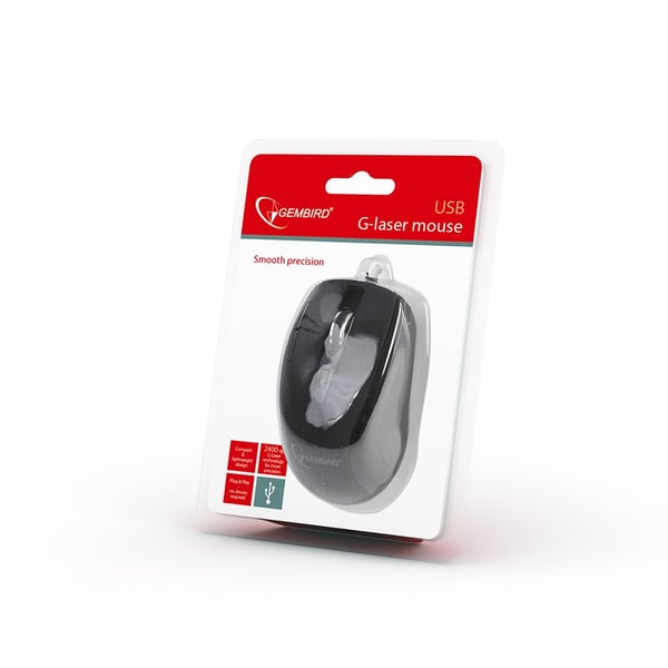 Gembird MUS-GU-01 hiiri Molempikätinen USB A-tyyppi Laser 2400 DPI