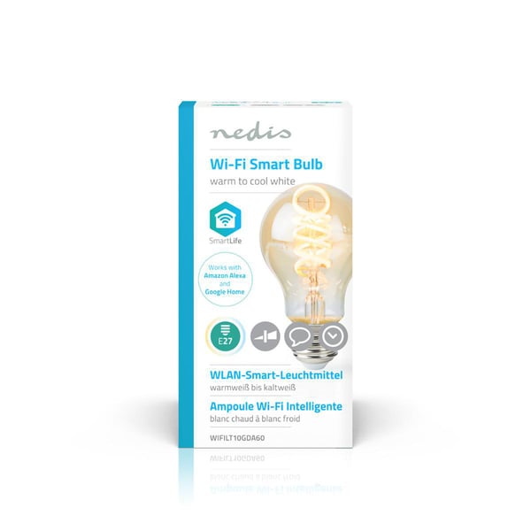 Nedis WIFILT10GDA60 intelligent belysning Smart pære Wi-Fi 5,5 W