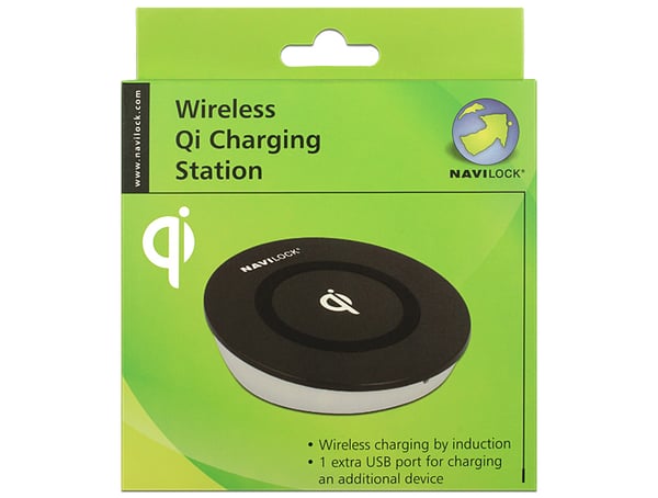 DeLOCK Qi Universal Svart USB inomhus, Utomhus