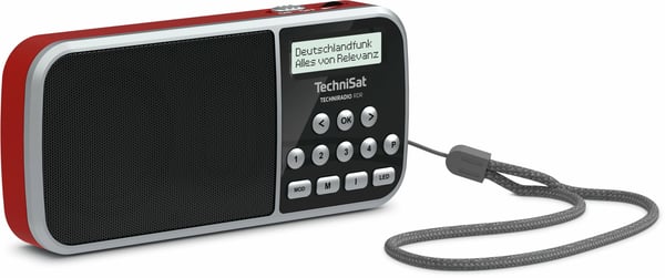 TechniSat TECHNIRADIO RDR Kannettava Digitaalinen Musta, Punainen