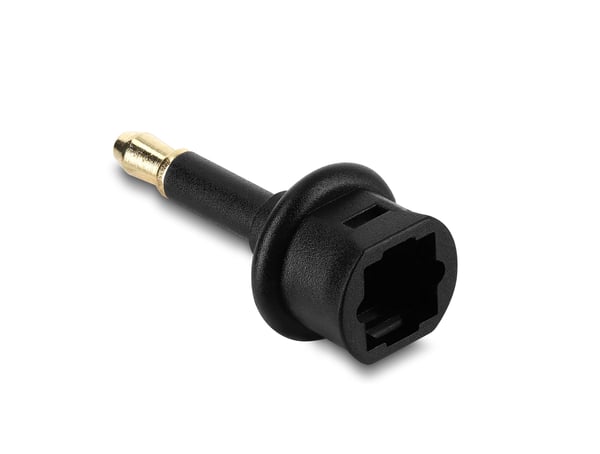 Miniatyrbillede 1 af 3: DeLOCK 84960 kabel kønsskifter 1 x 3,5 1 x TOSLINK Sort