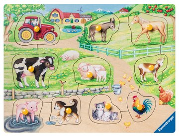 Miniatyrbild 2 av 2: Ravensburger 00.003.689 Formpussel 10 styck Bondgård