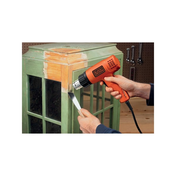 Pikkukuva 5 / 6: Black & Decker KX1650-QS kuumailmapistooli 740 l/min 600 °C 1750 W Musta, Oranssi