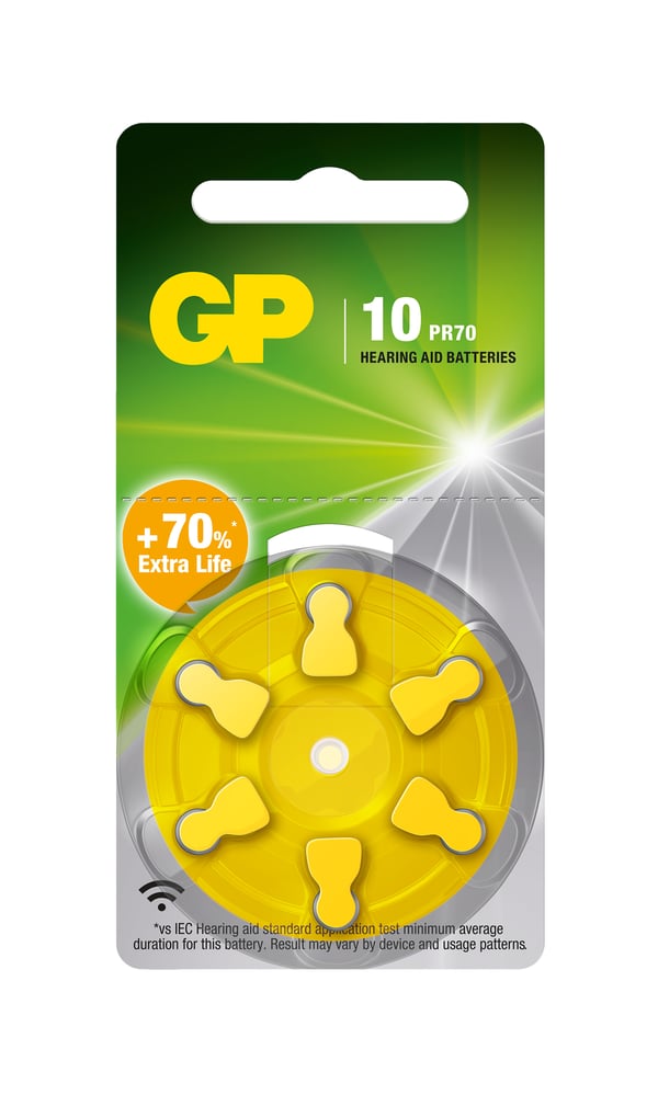 Pikkukuva 1 / 2: GP Batteries 103248 kotitalousparisto Kertakäyttöinen akku 10, PR70 Sinkki-ilma