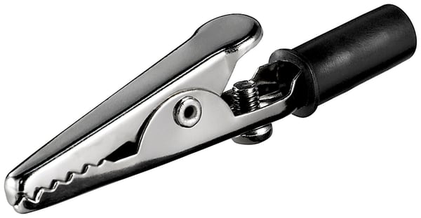 Goobay 11412 liitinjohto Alligator Clip Musta