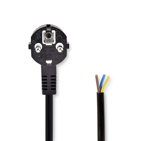 Nedis CEGL10700BK30 el-ledning Sort 3 m CEE7/7