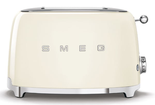 Smeg TSF01CREU Brödrost 2 skivor Gräddvit FUNKTIONER OCH UTRUSTNING: Lackat metallhölje. 2 extra breda brödrostfack 36 mm. Automatisk centrering av brödskivorna. 6 rostningsnivåer. Funktioner: Uppvärmning