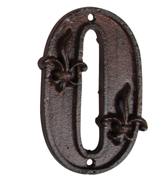 Esschert Design DB62-0 dekorativt bogstav & tal Dekorativt nummer
