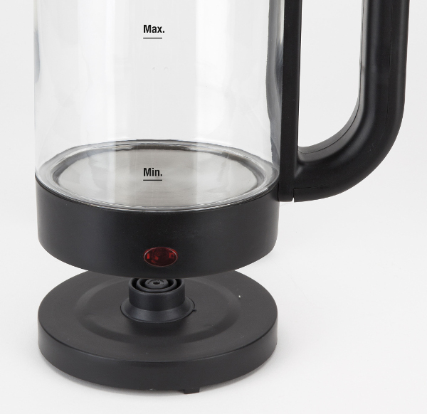 JATA HA702 vattenkokare 1,2 l 1500 W Svart, Transparent