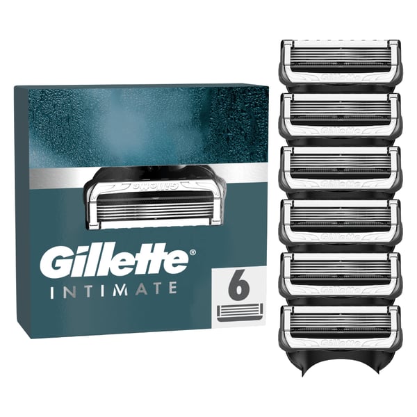 Gillette INTIMATE rakblad 6 styck Män