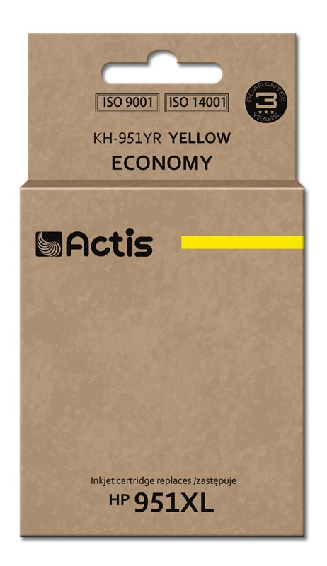 Actis KH-951YR blæk (erstatning HP 951XL CN048AE; Standard; 25 ml; gul)