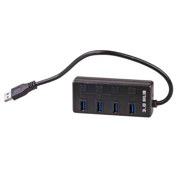 Pikkukuva 1 / 4: Akyga AK-AD-33 keskitin USB 3.2 Gen 1 (3.1 Gen 1) Type-A 500 Mbit/s Musta