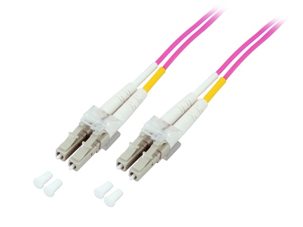 Alcasa 15m LC/LC InfiniBand och fiberoptisk kabel Violett