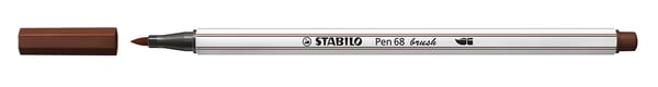 Miniatyrbild 1 av 2: STABILO Pen 68 brush stiftpennor Medium Brun 1 styck
