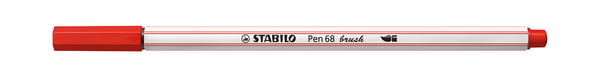 STABILO Pen 68 brush stiftpennor Medium Röd 1 styck
