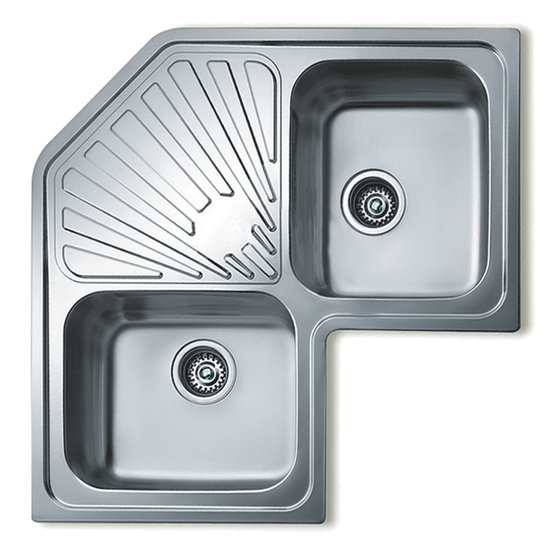 Teka Angular 2C Top-monteret vask Hjørne Metal