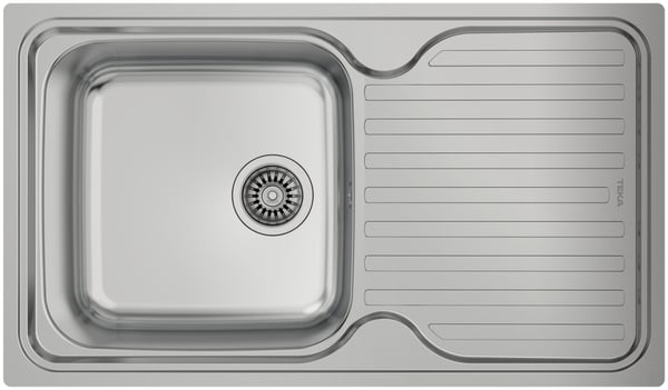Miniatyrbild 1 av 2: Teka CLASSIC 1C 1E SF Toppmonterat handfat Rektangulär Metall