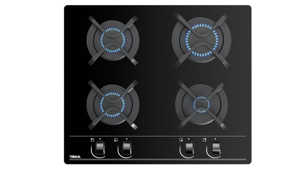 Teka GBC 64000 Sort Indbygget 60 cm Gaskomfur 4 zone(s)