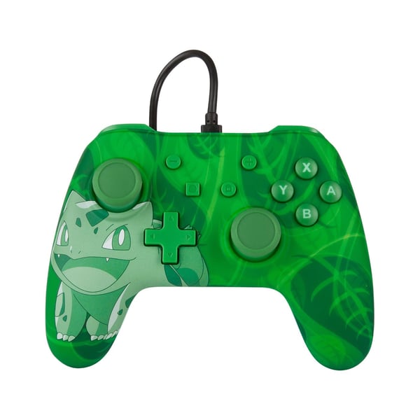PowerA Bulbasaur Overgrow Grøn, Flerfarvet USB Gamepad Analog/digital Nintendo Switch