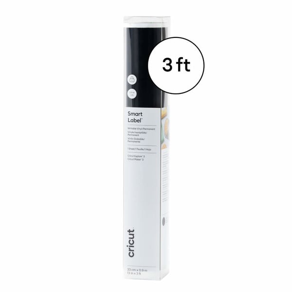 Miniatyrbillede 1 af 4: Cricut Smart Label Writable selvklæbende etiket Permanent Sort 1 stk