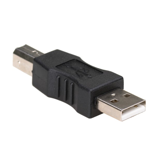 Miniatyrbillede 2 af 2: Akyga AK-AD-29 kabel kønsskifter USB-A USB-B Sort