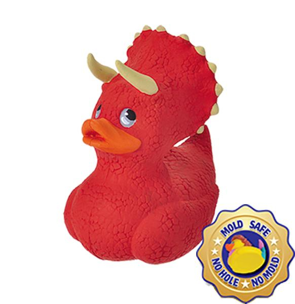 Wild Republic Rubber Duck Triceratops Kylpyeläin Punainen Wild Republic Rubber Duck Triceratops Kylpyeläin Punainen