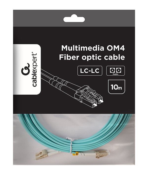 Gembird CFO-MDOM4-LC/LC-10M InfiniBand och fiberoptisk kabel LC/UPC Turkos