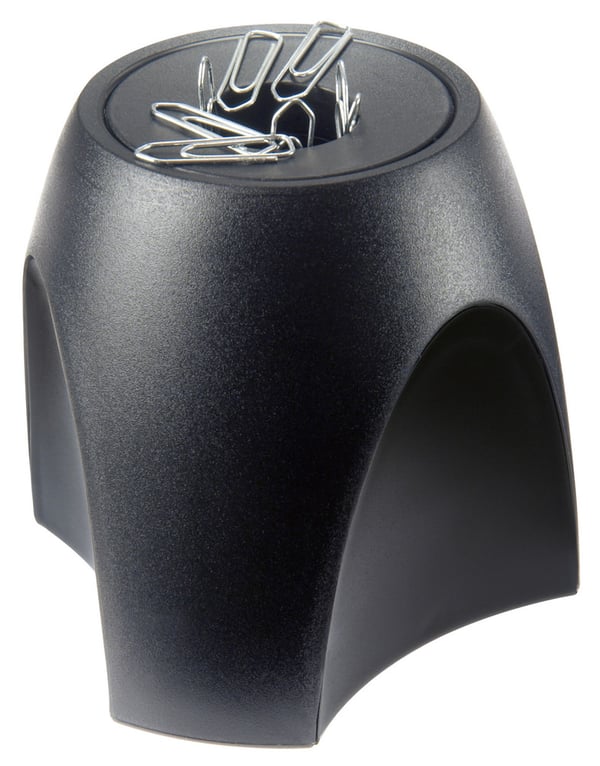 Miniatyrbillede 1 af 2: HAN DELTA papirclipholder Sort Plast, Polystyren