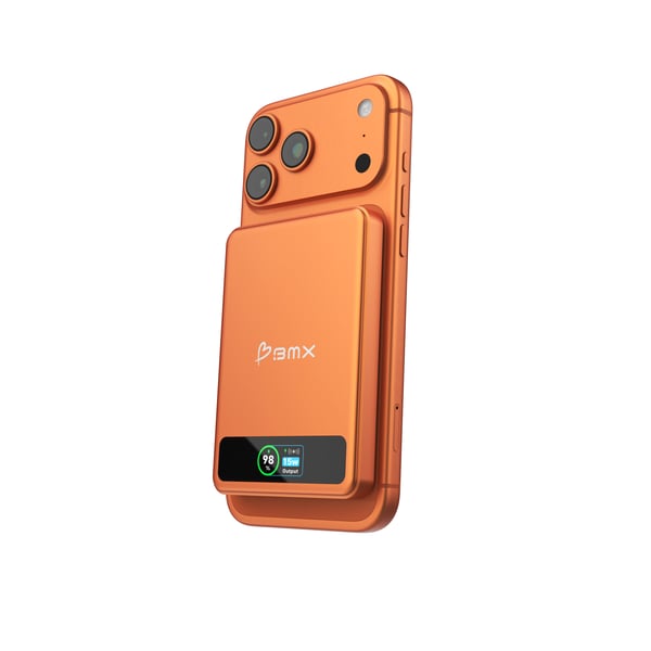 Miniatyrbillede 5 af 5: BMX - Better Mobile Xperience B939-05-OR powerbank Halvfast tilstand 5000 mAh Trådløs opladning Orange