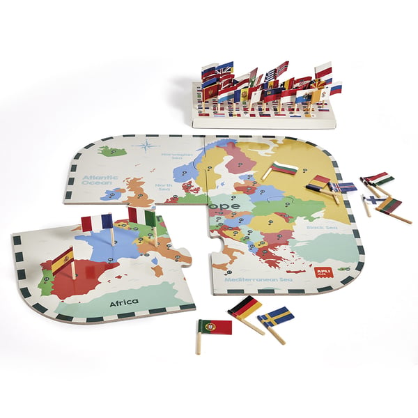 Pikkukuva 2 / 3: APLI Kids 19437 palapeli Väripalapeli 4 kpl Liput