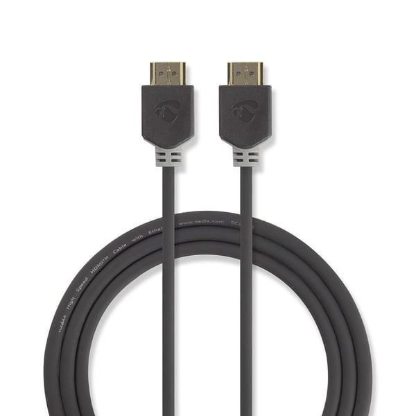Miniatyrbillede 1 af 3: Nedis CVBW34000AT05 HDMI-kabel 0,5 m HDMI Type A (Standard) Anthracit