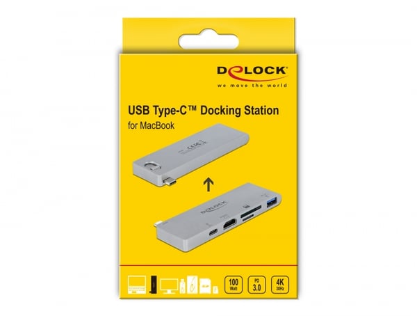 Miniatyrbillede 4 af 4: DeLOCK 87745 dockingstation USB 3.2 Gen 1 (3.1 Gen 1) Type-C Grå
