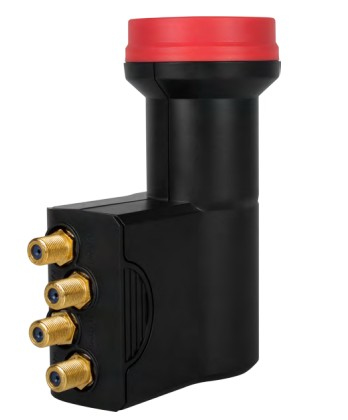 Megasat Quattro LNB Diavolo 10,7 - 12,75 GHz Musta, Punainen