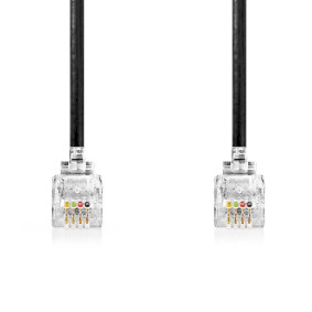 Nedis TCGB90100BK20 puhelinjohto 2 m Musta