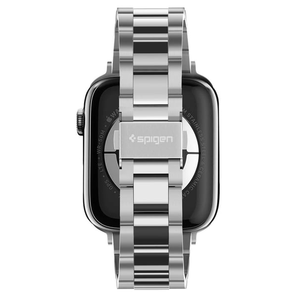 Miniatyrbillede 5 af 5: Spigen 061MP25943 Smart bærbart (wearable) tilbehør Band Sølv Rustfrit stål