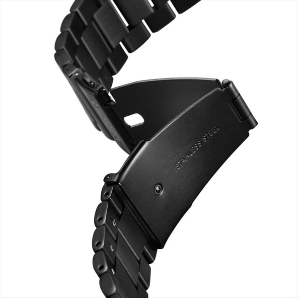 Miniatyrbillede 4 af 4: Spigen 600WB24983 Smart bærbart (wearable) tilbehør Band Sort Rustfrit stål