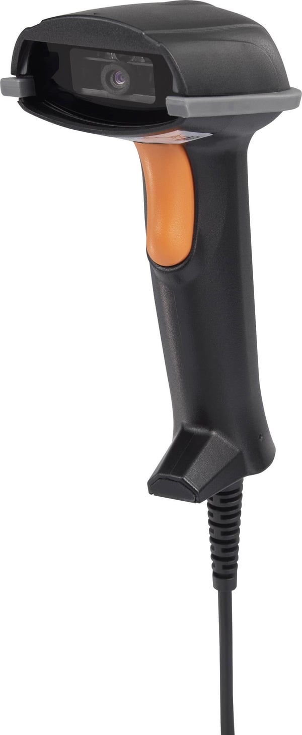 Miniatyrbild 3 av 6: Renkforce LS6302J Handhållen steckkodsläsare 1D/2D LED Svart, Orange