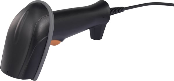 Renkforce LS6302J Handhållen steckkodsläsare 1D/2D LED Svart, Orange
