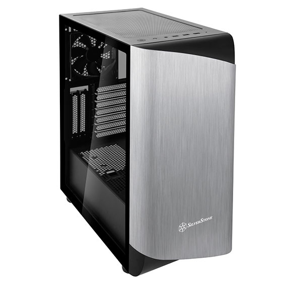 Miniatyrbild 3 av 13: Silverstone SETA A1 Midi Tower Svart, Silver