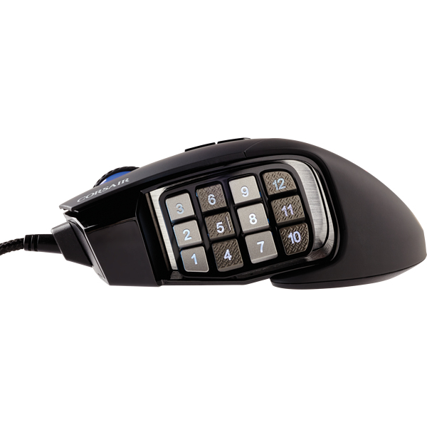 Corsair Scimitar RGB Elite hiiri Pelaaminen Oikeakätinen USB A-tyyppi Optinen 18000 DPI