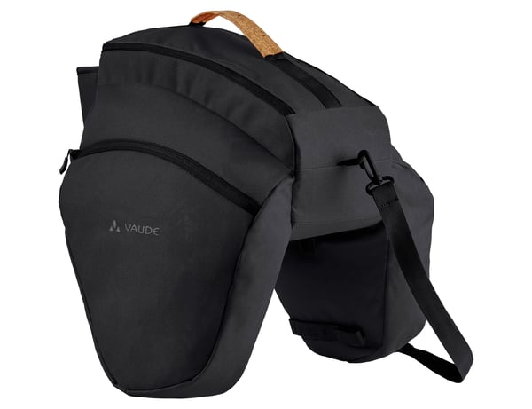 VAUDE eSilkroad Plus Bak Cykelväska 22 l Polyamid, Polyester, Polyuretan Svart