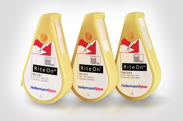 Miniatyrbillede 1 af 7: Hellermann Tyton RO203-1401-WH-1401-CL/WH Hvid Vinyl 100 stk